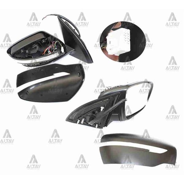 TAIWAN VM6242EBHPR Ayna Dış Dikiz Qashqai 14= Elektrikli Sinyalli Isıtmalı Otomatik Katlanır Sağ