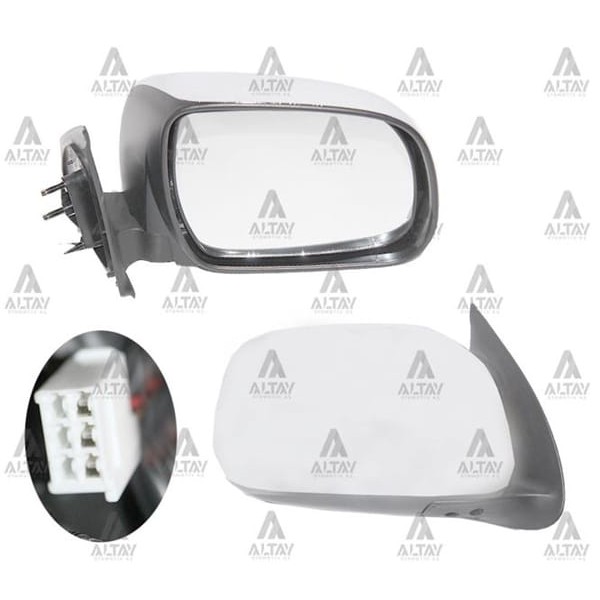 TAIWAN YT8022CER Ayna Dış Dikiz Hilux 06-11 Elektrikli Krom Sağ 