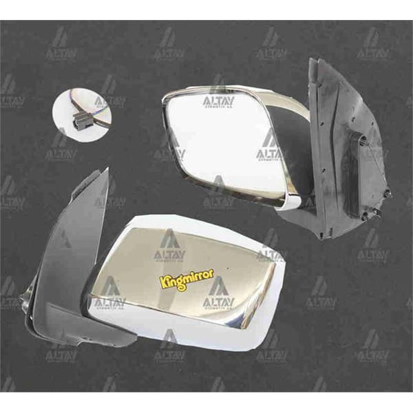 TAIWAN YT8053CEL Ayna Dış Dikiz Pickup 06= Navara Elektrikli Krom Sol