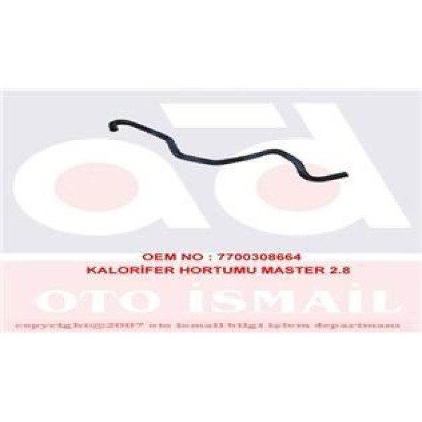 ÜÇEL 15852 Kalorifer Hortumu Master II / Movano A 2.8 Dtı