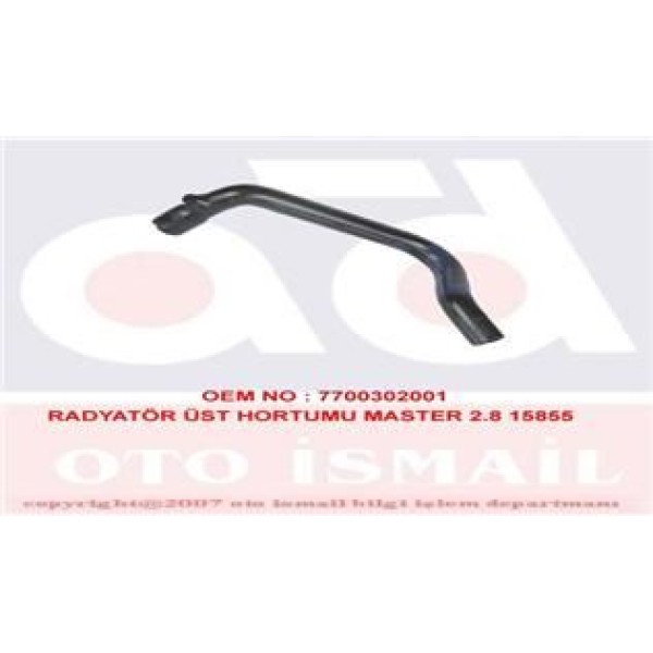 ÜÇEL 15855 Radyatör Hortumu Mst 2.8 Dtı Üst 