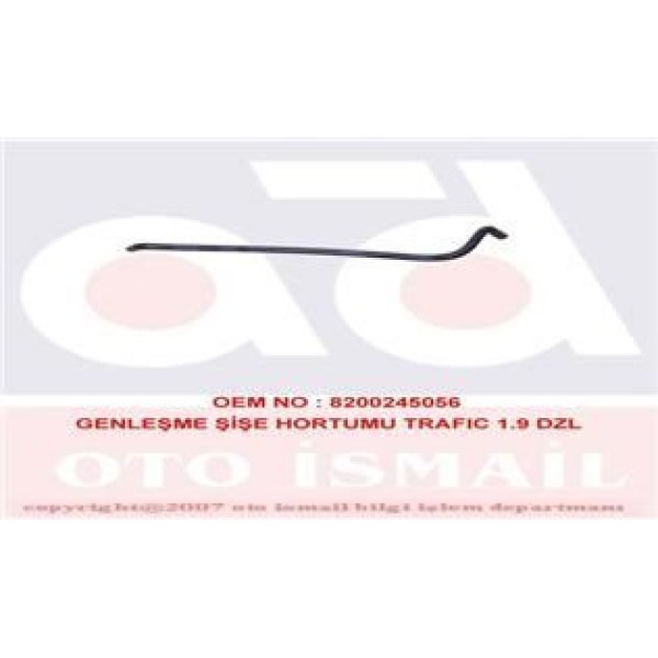 ÜÇEL 15977 Radyatör Yedek Su Depo Hortumu Trafic II / Vivaro A 1.9 DCI