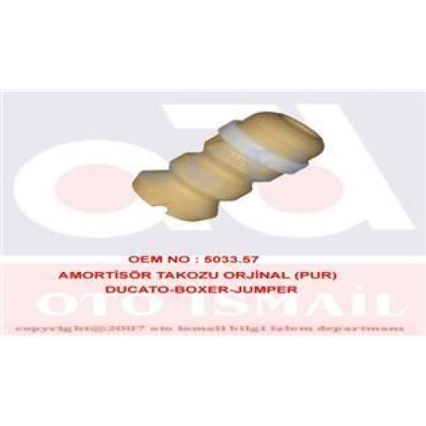 ÜÇEL 31576 Amortisör Tablası Takozu Ducato / Boxer / Jumper Süspansiyon Orijinal Pur