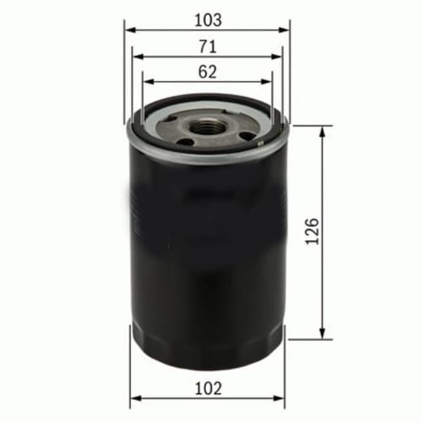 UFI 23.237.00 Yağ Filtresi Starex H100 / L200 L300 Pajero 2.5D 2.5Td