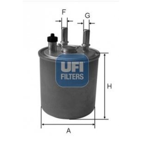 UFI 24.073.00 Mazot Filtresi Kangoo 08- Laguna III 1.5 DCI 3.0 DCI Su Sensör Yuvalı