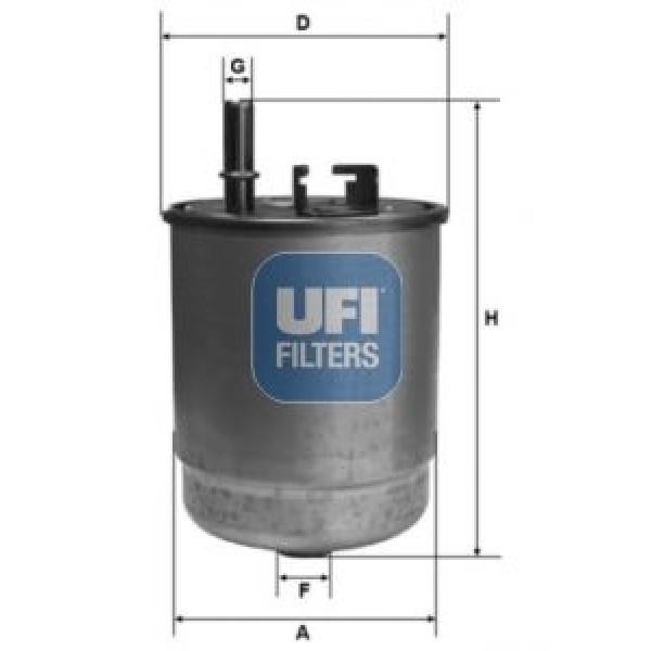 UFI 24.129.00 Mazot Filtresi İ30 1.6 CRDI 