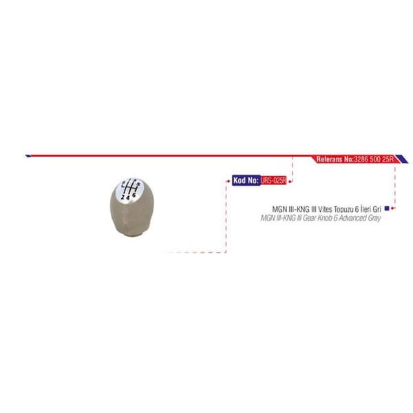 URS 025R Vites Topuzu Megane III Fluence Gri 