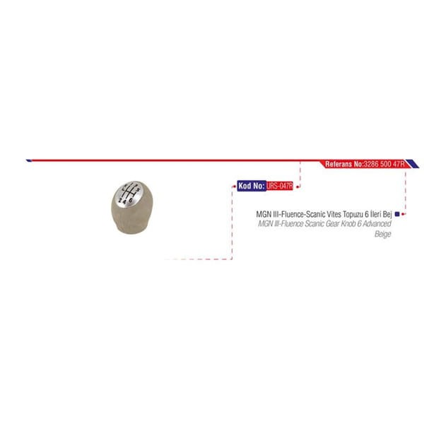 URS 047R Vites Topuzu Megane III 09- Fluence 10- Bej
