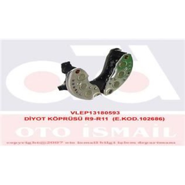 VALEO 180593 Alternatör Dıyot Köprüsü Renault 9 R11 R19 1.4İe