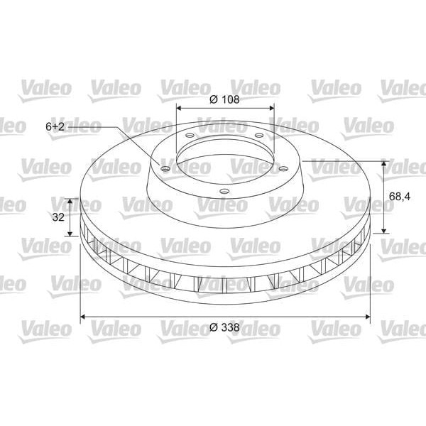 VALEO 185814 Fren Diski X1 Toyota Land Cruiser J150 