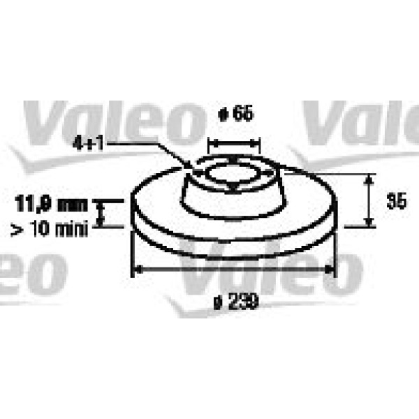 VALEO 186245 Fren Diski Ön Golf III 91- Golf II 83- Golf I 74- Polo Classıc 95- Jetta II 84-91 Jetta