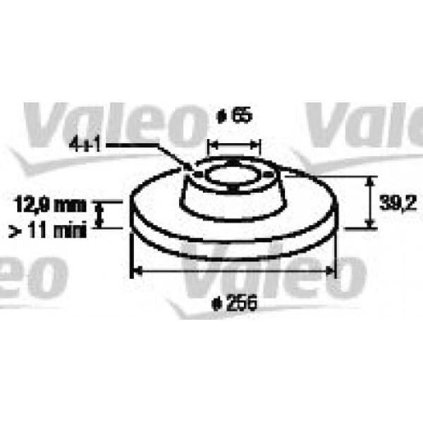 VALEO 186251 Fren Diski Ön Golf III 91- Passat B4 94- Vento 91- Caddy II 95- / Inca 95- Düz 256Mm 