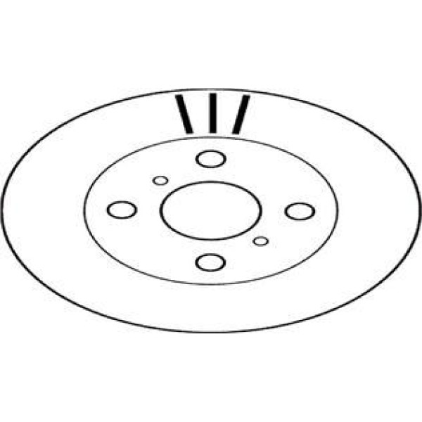 VALEO 186587 Fren Diski Ön Yaris 99-05 Havalı 235Mm