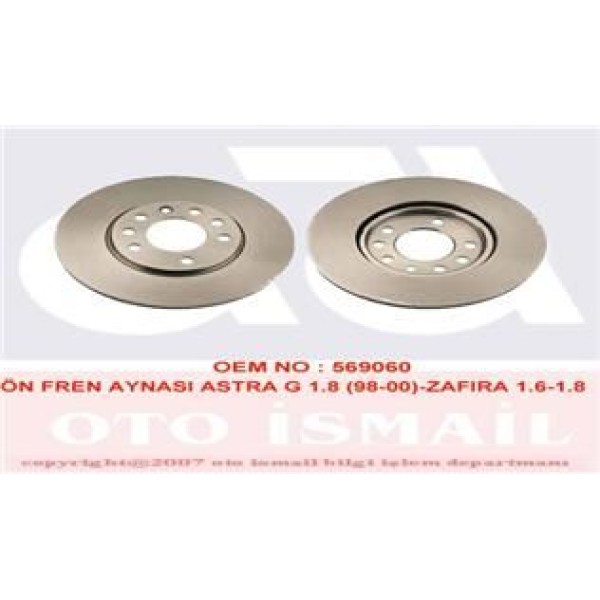 VALEO 186684 Fren Diski Ön Astra G 98- Astra H 04- Corsa C 00- Combo 04- Zafira A 99- Zafira B 05- M