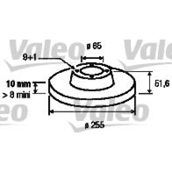 VALEO 186857 Fren Diski Arka Golf V 03- Golf VI 08- Eos 06- Jetta IV 10- Scırocco 08- Beetle 11- Cad 