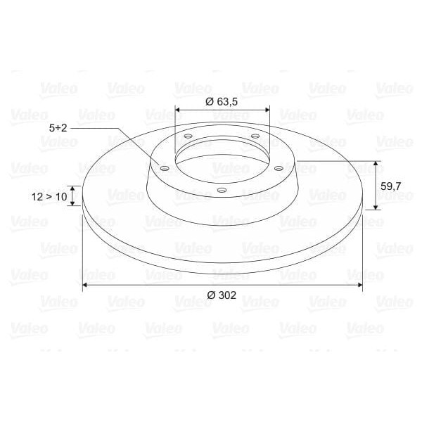 VALEO 197107 Fren Diski (Arka) (X2) Land Rover Freelander 2 (2006-) 2.2Td4 