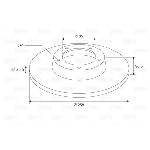 VALEO 197304 Fren Diski (Arka) (X1) Mb Sprinter (95-2006) 208Cdı. 208D. 211Cdı. 212D. 213Cdı. 214 