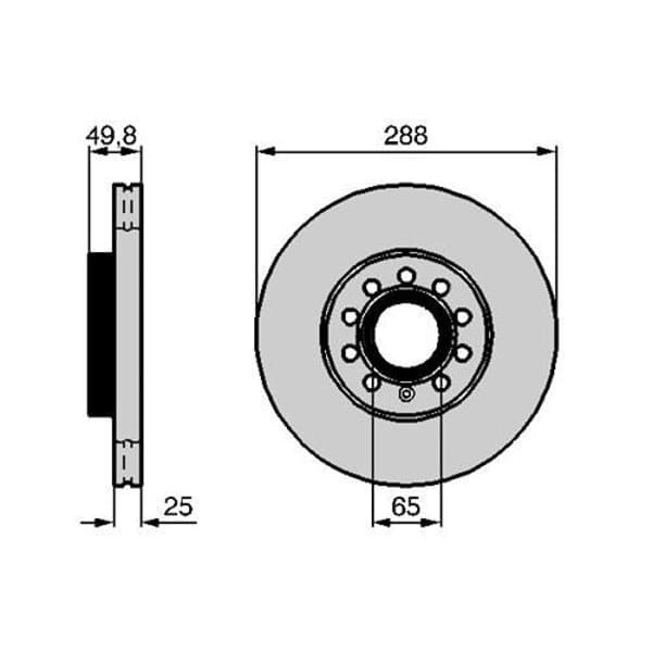 VALEO 197325 Fren Diski Ön Golf V 03- Golf VI 08- Golf Vıı Sportsvan 14- Eos 06- Jetta III 05- Jetta 