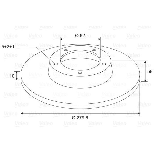 VALEO 197724 Fren Diski (Arka) (X2) Toyota Avensis 04.05-11.08