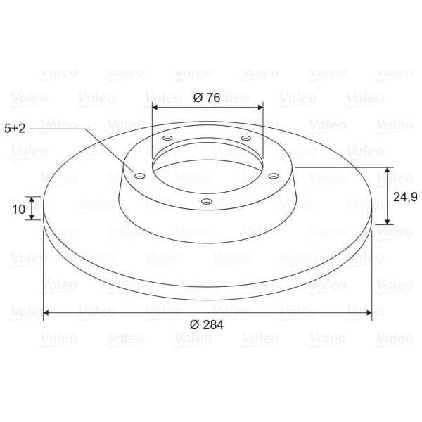 VALEO 197736 Fren Diski (Arka) (X2) Hyundai İ40 01.2015-
