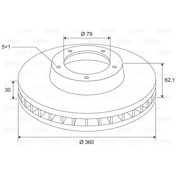 VALEO 197761 Fren Diski Ön X1 Land Rover Discovery IV