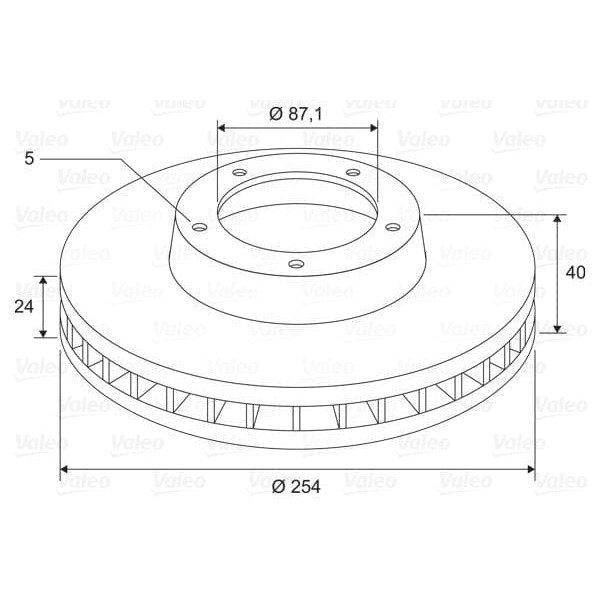 VALEO 197774 Fren Diski Ön X2 H-1