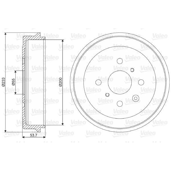 VALEO 237064 Fren Kampanası Peugeot 107. 108; Citroen C1. C1 II; Toyota Aygo 