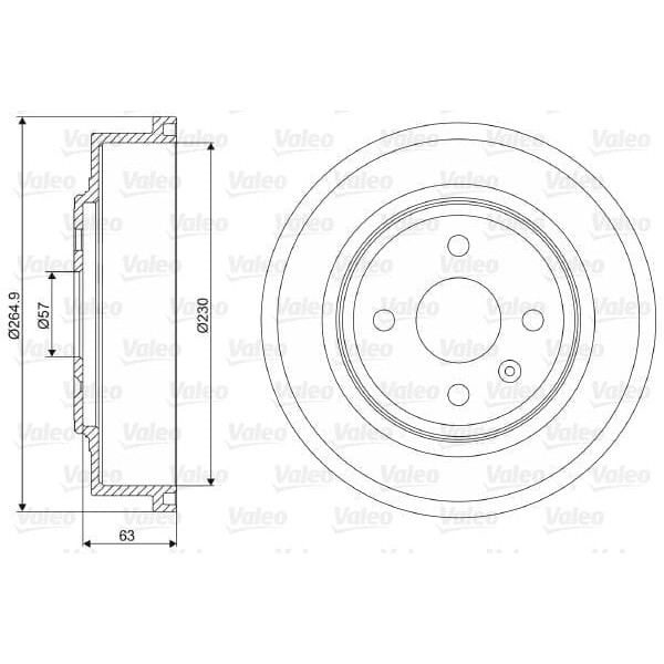 VALEO 237110 Fren Kampanası Opel Astra F. Astra G. Astra H. Combo. Vectra B. Astra Mk III. Astra Mk 
