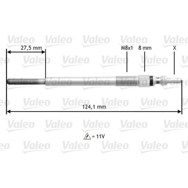 VALEO 345138 Kızdırma Bujisi Psa/Ford/Toyota 