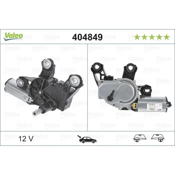 VALEO 404849 Silecek Motoru (Arka) VW Sharan II
