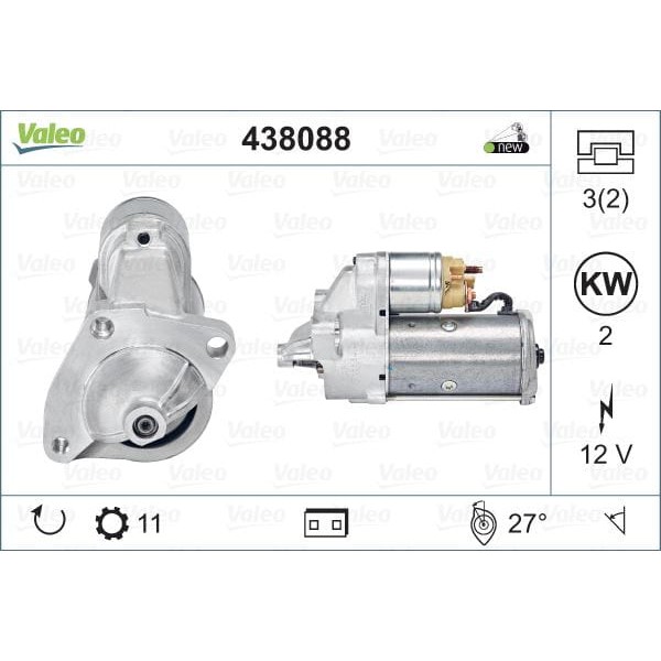 VALEO 438088 Marş Motoru Master II 1.9 Dtı 