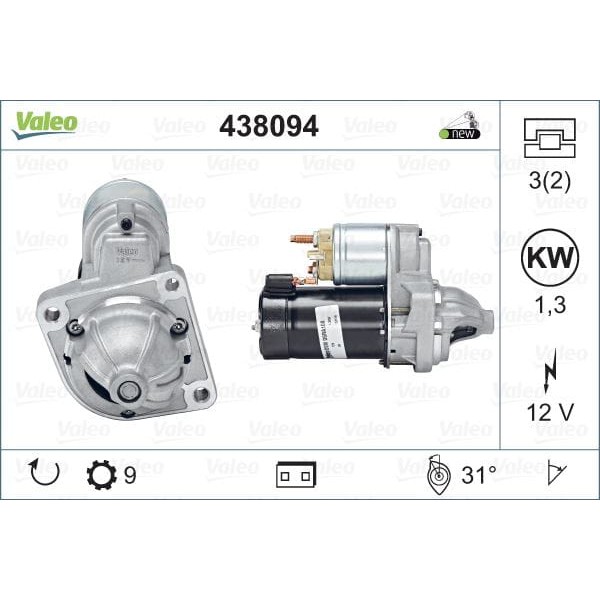 VALEO 438094 Marş Motoru Bmw 3 E46 Z3Z4 E85 