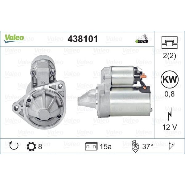 VALEO 438101 Marş Motoru Hyundai 