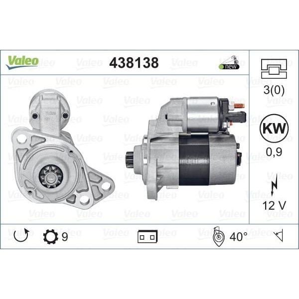 VALEO 438138 Marş Motoru Fabia 07- 1.4 TDI 