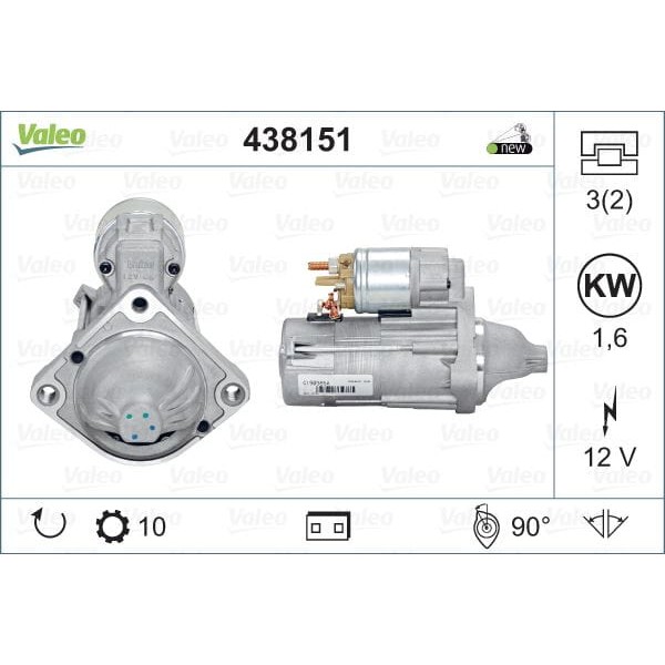 VALEO 438151 Marş Motoru 12V 10 Dıs Bmw 3 E46 Bmw 5E60-E61×3 