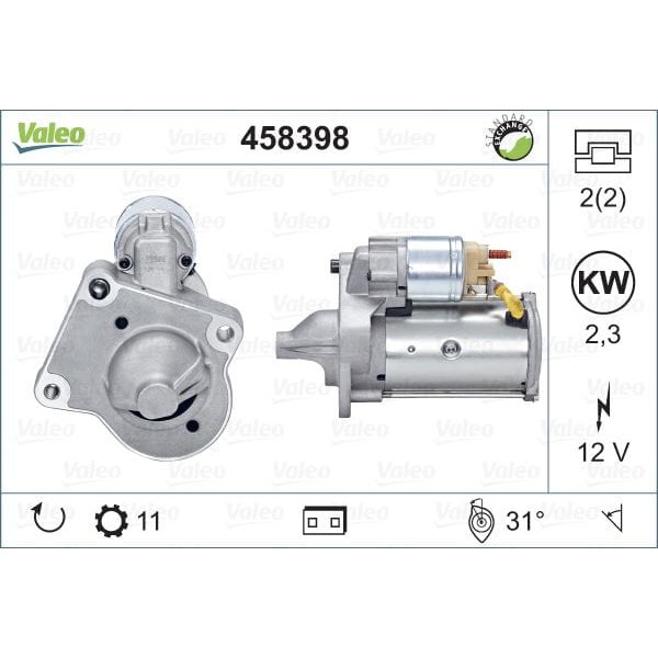VALEO 438230 Marş Motoru 12V C30 (10-12)S40 (10-12)S80 (11-15)V50 (04-10)V70 (11-15)