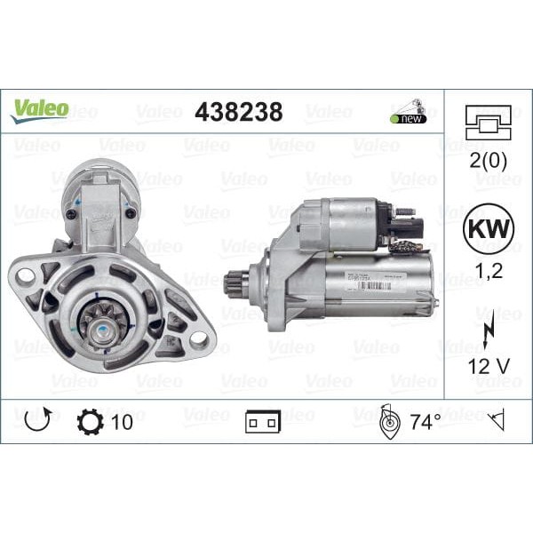 VALEO 438238 Marş Motoru Passat / A3 2.0 Fsı Vag