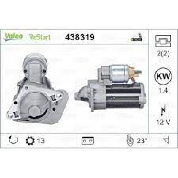 VALEO 438319 Marş Motoru Renault M Gane III 