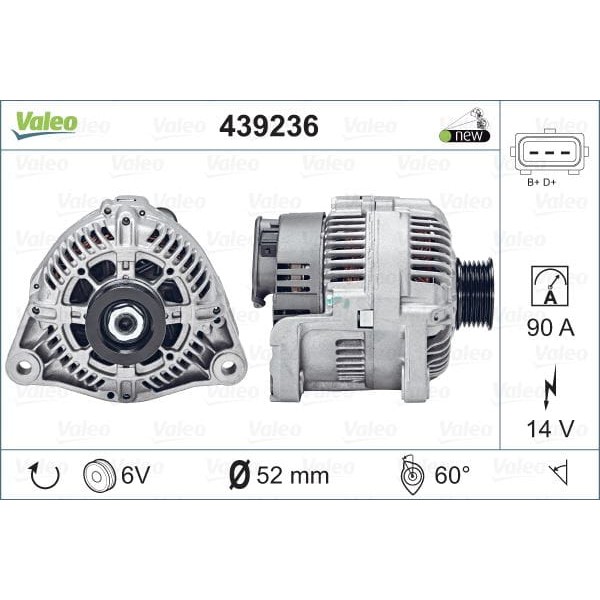 VALEO 439236 Alternatör Audi/Bmw