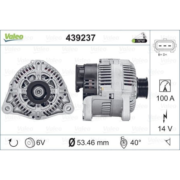 VALEO 439237 Alternatör A13Vı200 Bmw