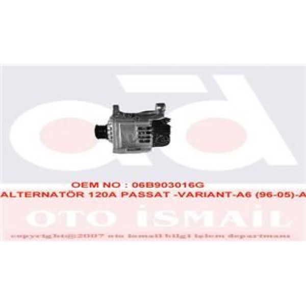 VALEO 439263 Alternatör Passat 3B3 00-05 1.6 1.8T 20V 