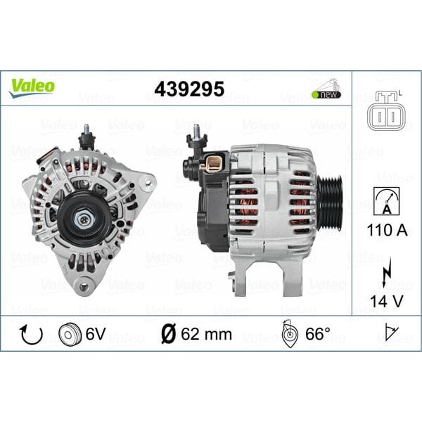 VALEO 439295 Alternatör Hyundai 