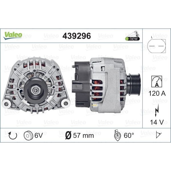 VALEO 439296 Alternatör Mercedes 