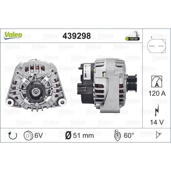 VALEO 439298 Alternatör Mercedes