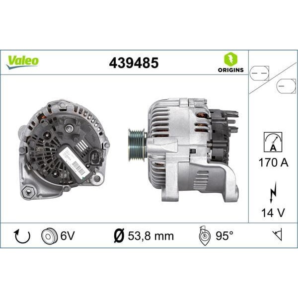 VALEO 439485 Alternatör Bmw 3 Bmw 5 Bmw 7 