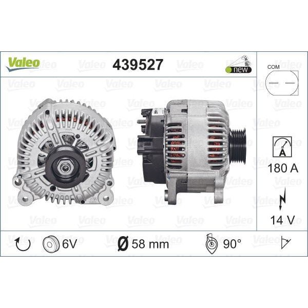 VALEO 439527 Alternatör VW Tua A6 A8