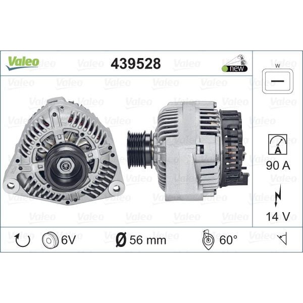 VALEO 439528 Alternatör Mercedes Vito 