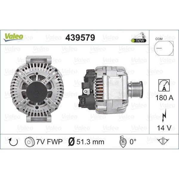 VALEO 439579 Alternatör Chrysler Lx 