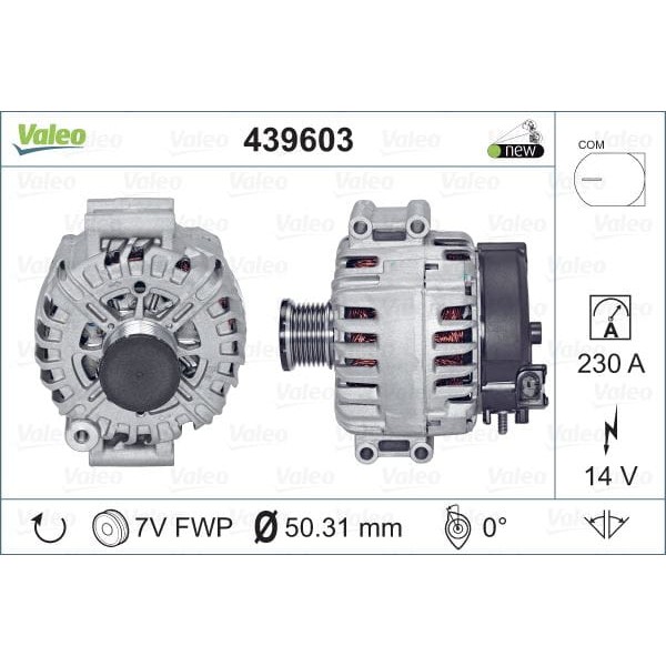 VALEO 439603 Alternatör Bmw X5 3.0 07-