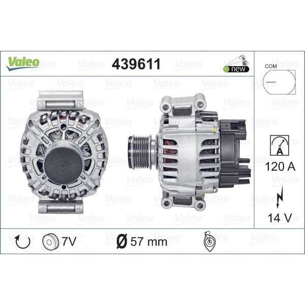 VALEO 439611 Alternatör Mercedes C Classe 
